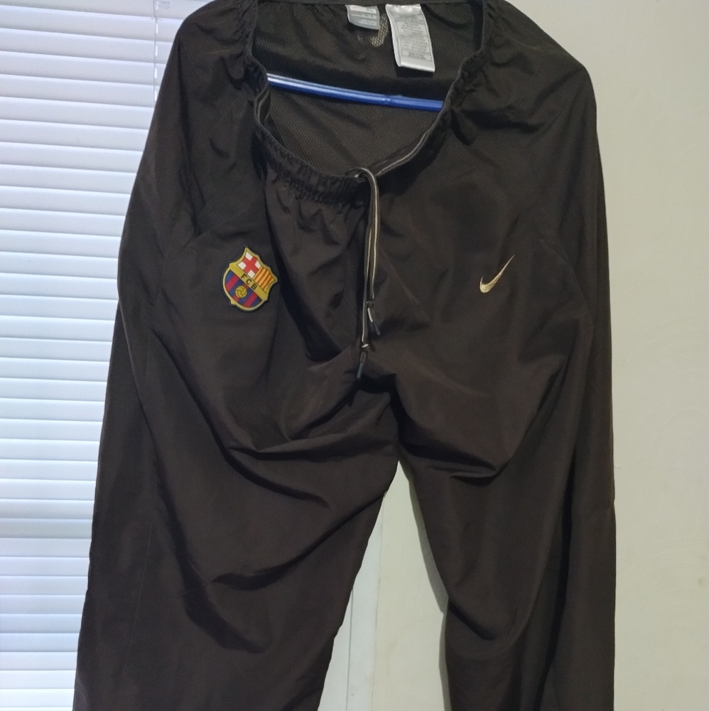 NIKE TRACK PANTS BROWN SIZE XL